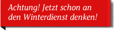 Jetzt schon an Winterdienst denken